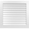 Ekena Millwork Vertical Surface Mount PVC Gable Vent: Non-Functional, w/3-1/2"W x 1"H, Standard Frame, 36"W x 34"H GVPVE36X3401SN - alternate 1